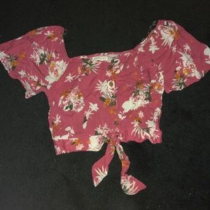 Floral crop top